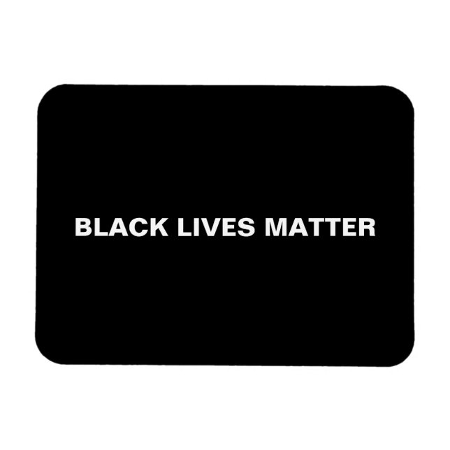 Black Lives Matt Schwarz-Weiß-Minimalist Magnet (Horizontal)