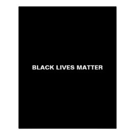 Black Lives Matt Schwarzweiß Text minimalistisch Poster