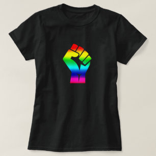 Black Lives Matt Symbol LGBTQ Pride Rainbow T-Shirt