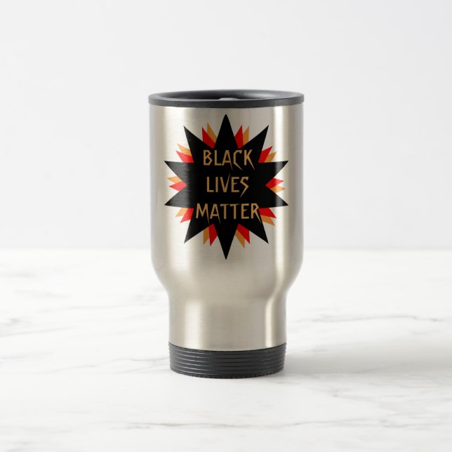Black Lives Matt Travel Mug Reisebecher (Mittel)