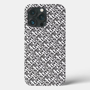 Black Lives Matt White Black Typografy Muster Case-Mate iPhone Hülle