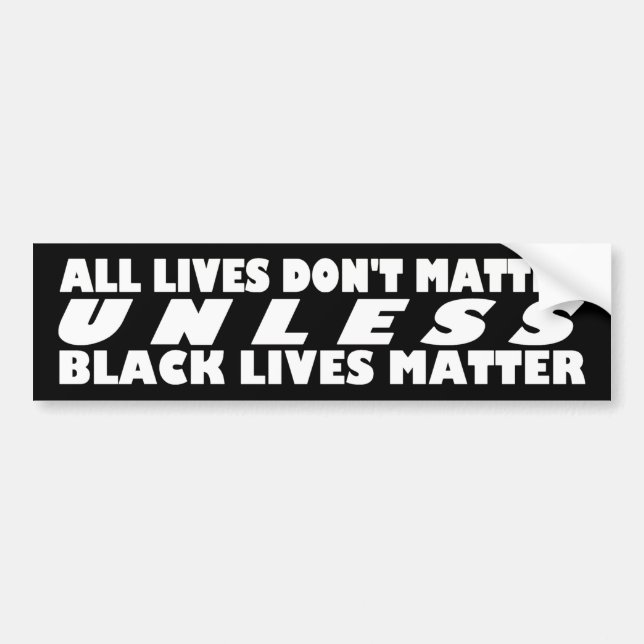 BLACK LIVES MATTER AUTOAUFKLEBER (Vorne)