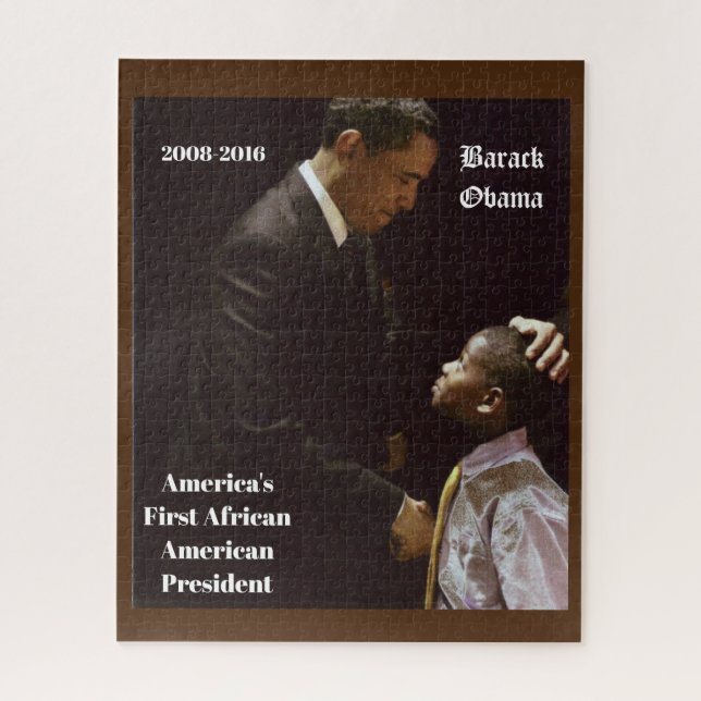 BLACK LIVES MATTER BARACK OBAMA PUZZLE (Vertikal)