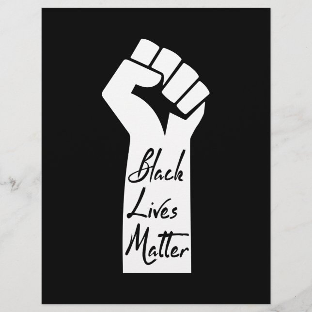 Black Lives Matter Black Woman Briefbogen (Vorderseite)