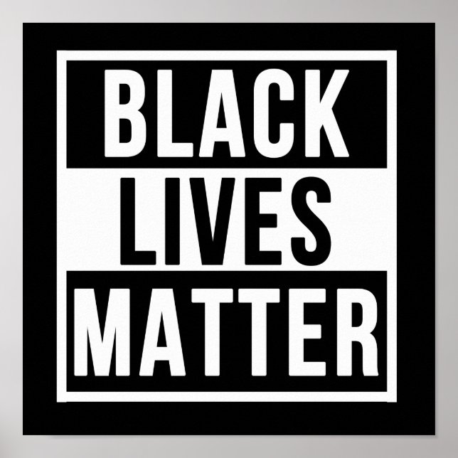 Black Lives Matter BLM Afrikanischer Stolz Poster (Vorne)