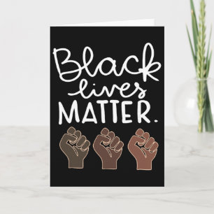Black Lives Matter Blm Menschenrechte Schwarze Ges Karte