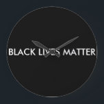 Black Lives Matter Clock Große Wanduhr<br><div class="desc">Black Lives Matter Clock. Be inspiring,  be positiv,  be supportive!</div>