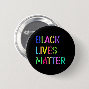 Black Lives Matter farbenfrohe Stift Design 01 Button