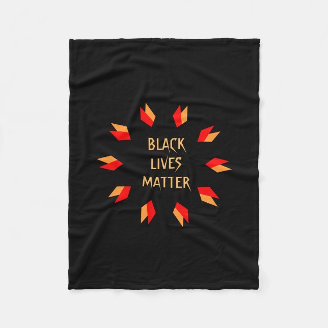 Black Lives Matter Fleece Blanket (Vorderseite)