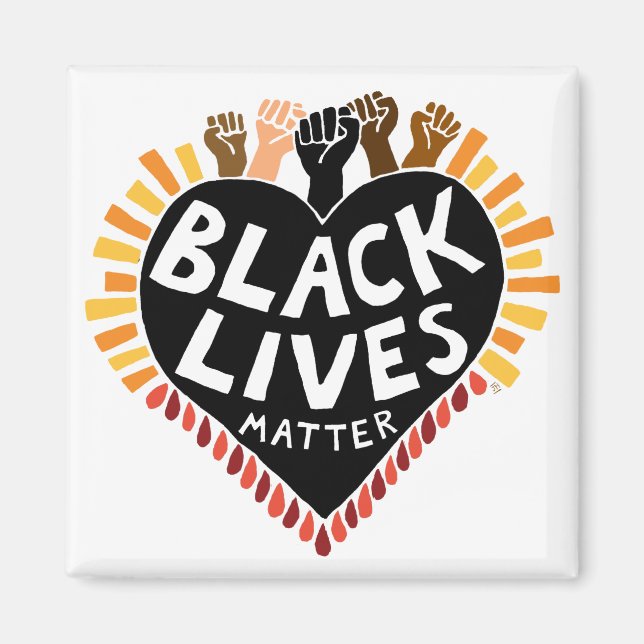 Black Lives Matter Magnet (Vorne)