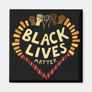 Black Lives Matter Magnet ~ dunkel