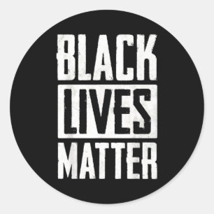 Black Lives Matter Männer Frauen Blm Menschenrecht Runder Aufkleber