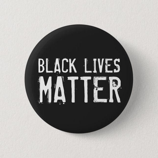 Black Lives Matter - Not leidende Buchstaben Button (Vorderseite)
