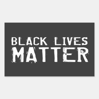 Black Lives Matter - Not leidende Buchstaben Rechteckiger Aufkleber