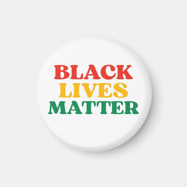 Black Lives Matter Ornament Magnet (Vorne)