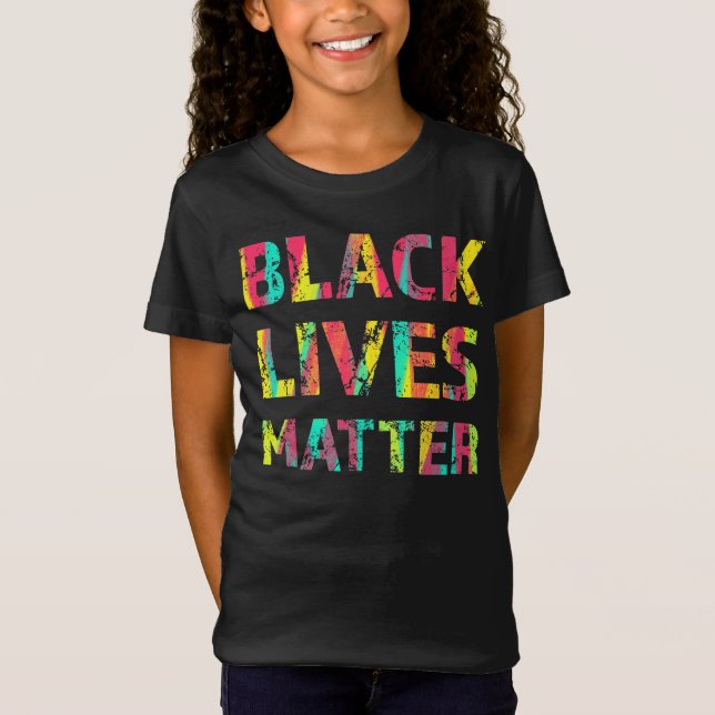 Black Lives Matter Painting 01 überraschend farben T-Shirt (Vorderseite)