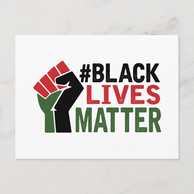 #Black Lives Matter Postkarte (Vorderseite)