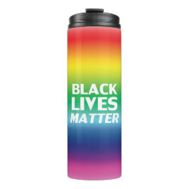 Black Lives Matter Regenbogengradition LGB Stolz Thermosbecher