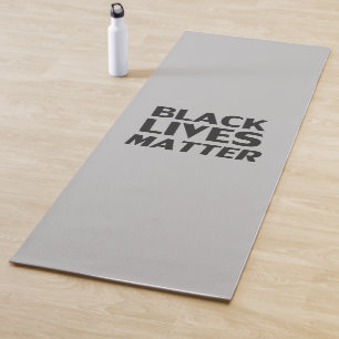 "Black Lives Matter" schwarz, grau Yoga matt Yogamatte