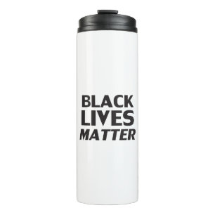 "Black Lives Matter" Schwarz-weiß Thermosbecher