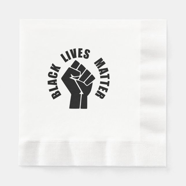 BLACK LIVES MATTER SERVIETTE (Vorderseite)
