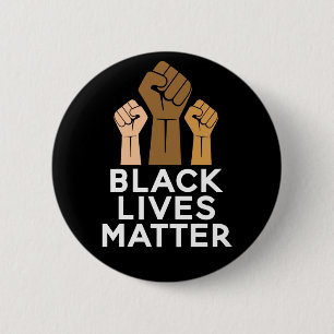 Black Lives Matter - Solidarnosc Fist Pump Button