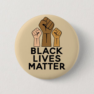 Black Lives Matter - Solidarnosc Fist Pump Button