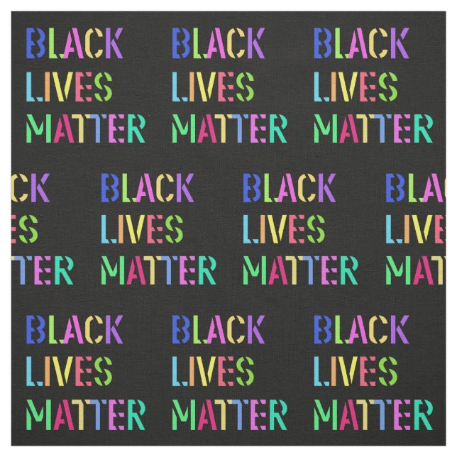 Black Lives Matter Stencil 01 Editable Stoff (Muster)