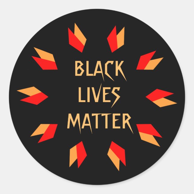 Black Lives Matter Stickers (Vorderseite)