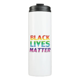 "Black Lives Matter" Stolz lgbtq lgbt Regenbogen Thermosbecher