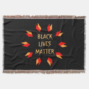 Black Lives Matter Throw Blanket Decke