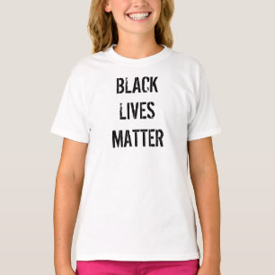 Black Lives Matter Weißes T-Shirt   Kinder