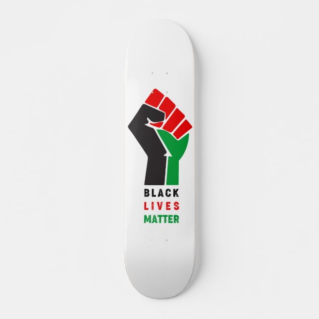 Black Lives Matter zum ersten Symbol Afrikanischen Skateboard (Vorne)