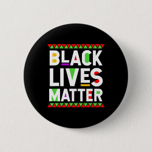 Black Lives Problem Black History Month Feier Button