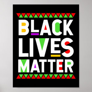 Black Lives Problem Black History Month Feier Poster
