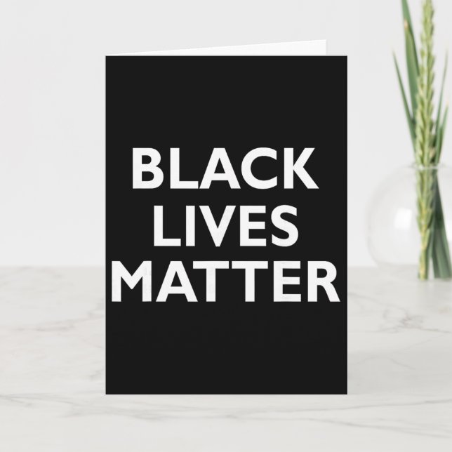 Black Lives Problem Blm Human Rights Black History Karte (Vorderseite)