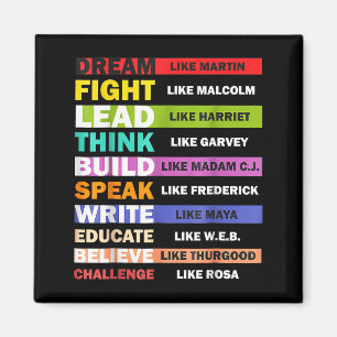 Black Lives S Schwarze Führer Black History Month Magnet