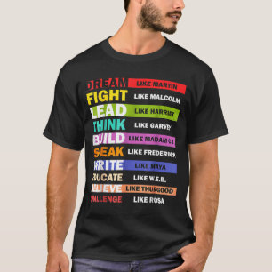 Black Lives S Schwarze Führer Black History Month T-Shirt