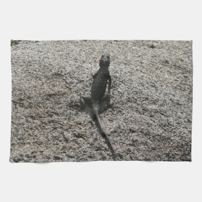 Black Lizard Geschirrtuch (Horizontal)