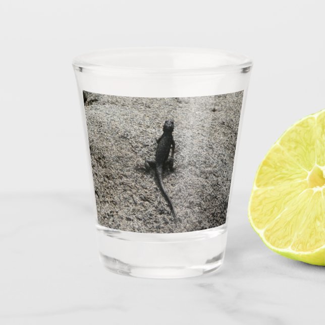 Black Lizard Schnapsglas (Vorderseite)