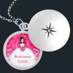 Black Long Hair Pink Wedding Bridesmaid Necklace Versilberte Kette<br><div class="desc">Wedding Keepake Wedding Party Necklaces - um die Hintergrundfarbe zu ändern - klicken Sie auf anpassen - klicken Sie auf Bearbeiten - wählen Sie das letzte Tool aus dem Drop-Down-Menü und wählen Sie eine der angezeigten Farben aus oder geben Sie Ihren RGB-Hex-Code für Ihre Hochzeitfarbe ein. Um die Schriftart-Farbe zu...</div>