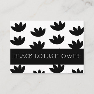Black Lotus Blume Visitenkarte