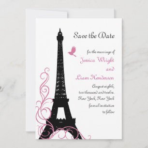 Black Love Birds Save the Date