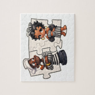 Black Love Street Crown Design Puzzle