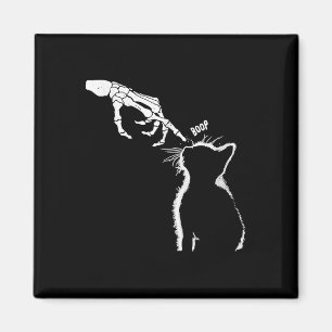 Black Lover Skeleton Hand Boop Funny Halloween 202 Magnet