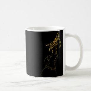Black Lover Skeleton Hand Funny Halloween 2023 Kaffeetasse