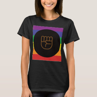 Black LQBTQIA+ Liebe gewinnt Rainbow Liebe gewinnt T-Shirt