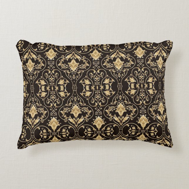 Black Luxury Patter Dekokissen (Vorderseite)