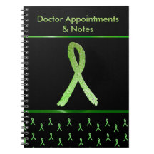 Black Lyme Disease Awareness Ribbon-Notebook