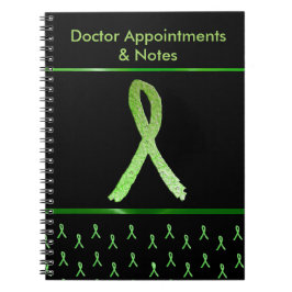 Black Lyme Disease Awareness Ribbon-Notebook Notizblock